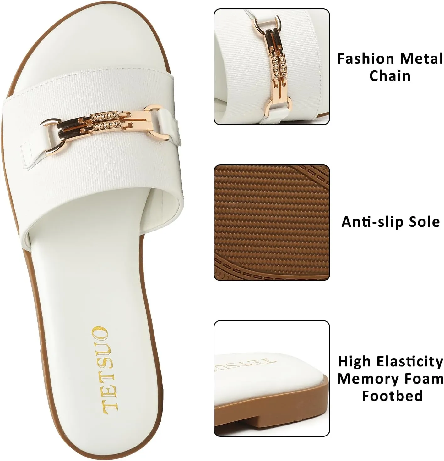 Flat Sandals for Women 2025 Slide Sandals Summer Fashion Women Dressy Slip on Shoes for Party Wedding Vacation Beach Walking Square Open Toe Shoes