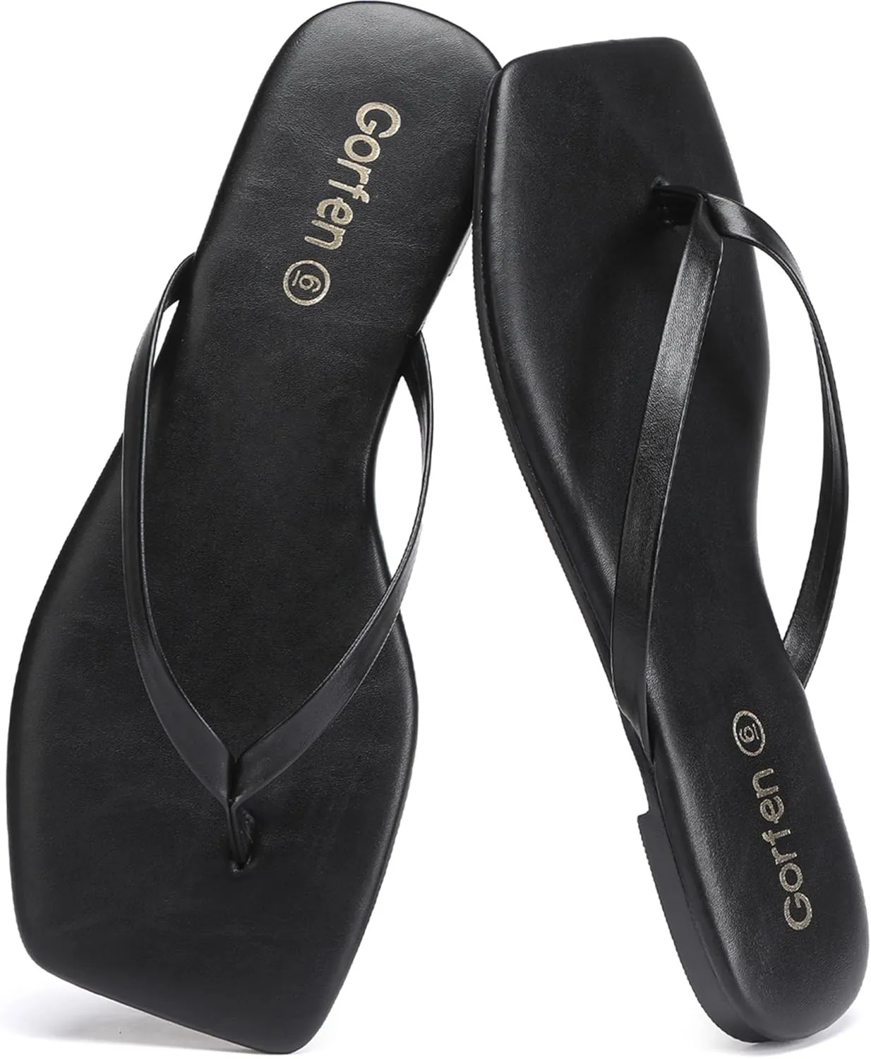 Flip Flops for Women Comfortable Square Toe Casual Beach Sandals Summer Outdoor and Everyday Wear