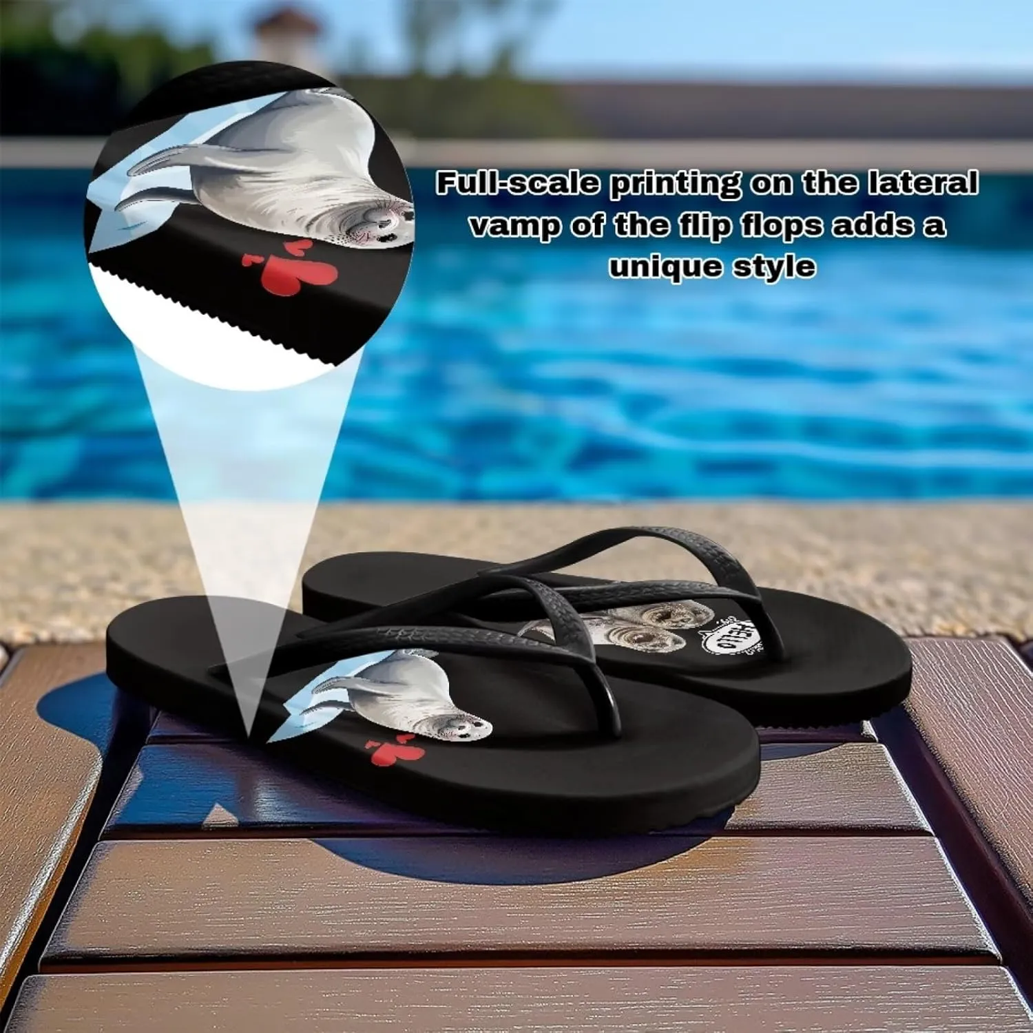 Flip Flops for Women Summer Soft Beach Slippers Lightweight Indoor and Outdoor Sandals