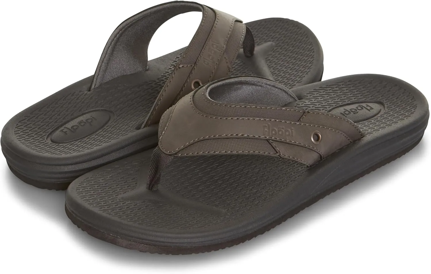 Floopi Flip Flops for Men Texture Soft EVA Footbed Men Beach Sandals With Soft Webbing Toe Post Comfort Fit Sandals with Indoor & Outdoor Anti Skid Soles