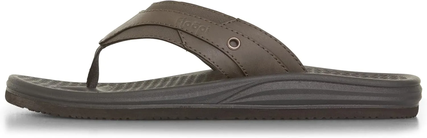 Floopi Flip Flops for Men Texture Soft EVA Footbed Men Beach Sandals With Soft Webbing Toe Post Comfort Fit Sandals with Indoor & Outdoor Anti Skid Soles