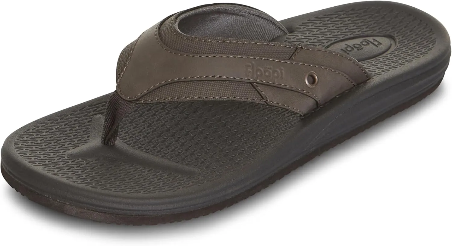 Floopi Flip Flops for Men Texture Soft EVA Footbed Men Beach Sandals With Soft Webbing Toe Post Comfort Fit Sandals with Indoor & Outdoor Anti Skid Soles