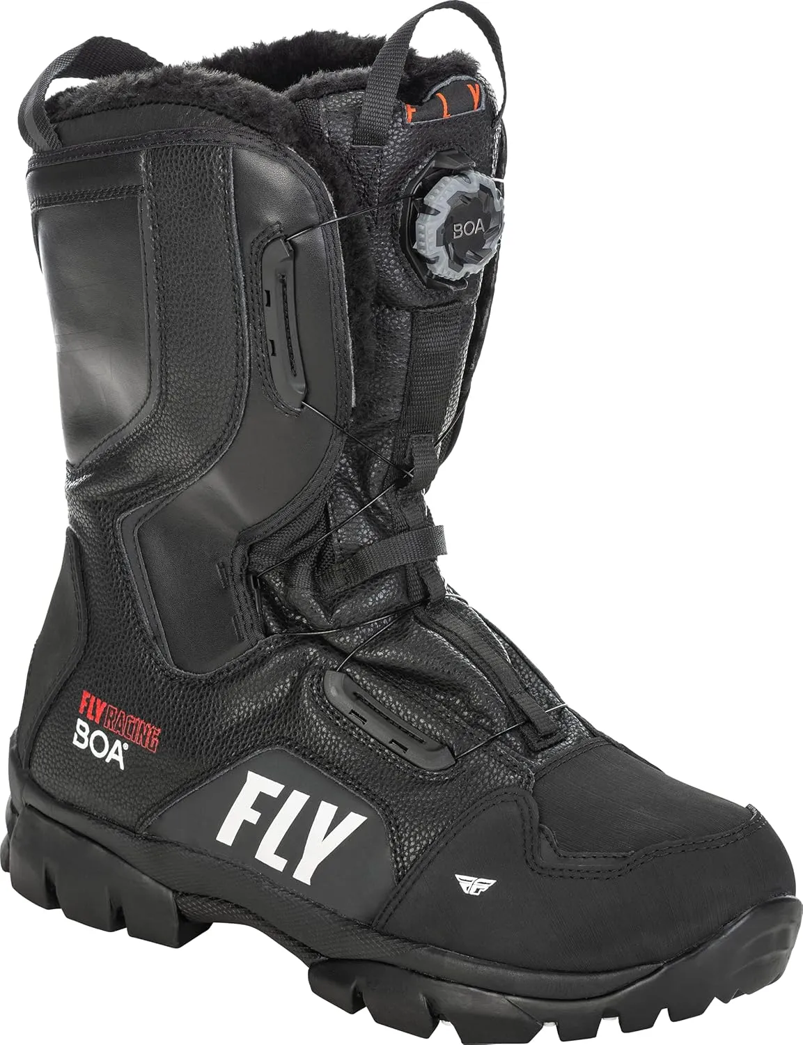 Fly Racing Marker BOA Snow Boot (Black, 8)