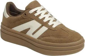 Forever Women Low Top Platform Lace-up Comfort Fashion Sneaker