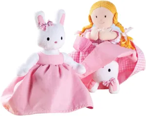 Fox Valley Traders Reversible Easter Bunny Flip Flop Doll, Topsy Turvy Plush Toy, 10 ½” High