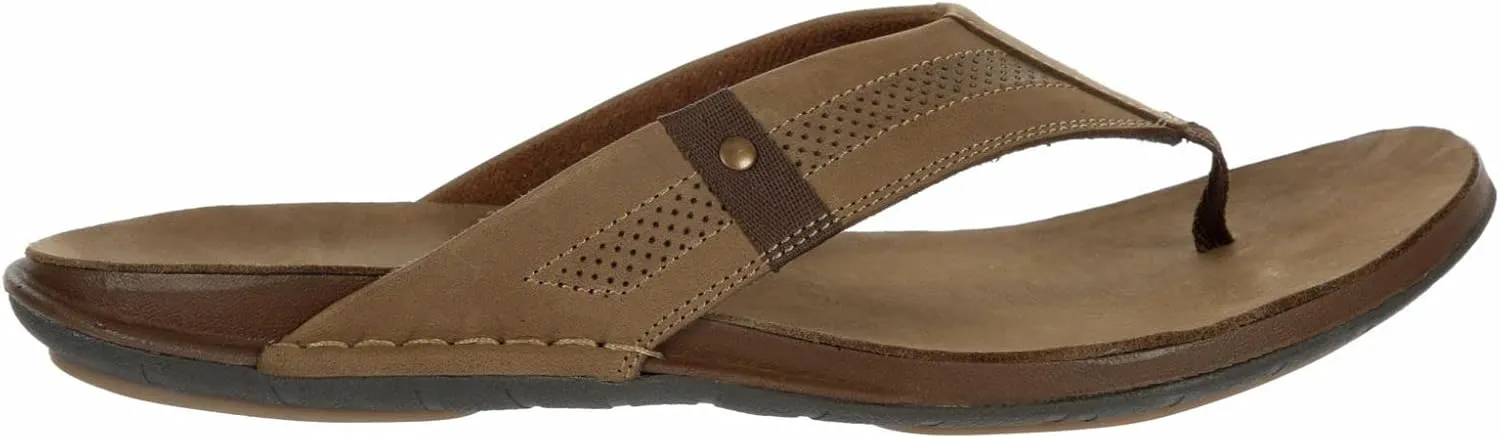 Franco Fortini Newport - Men's Leather Flip Flop Thong Sandals