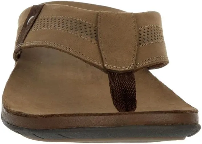 Franco Fortini Newport - Men's Leather Flip Flop Thong Sandals