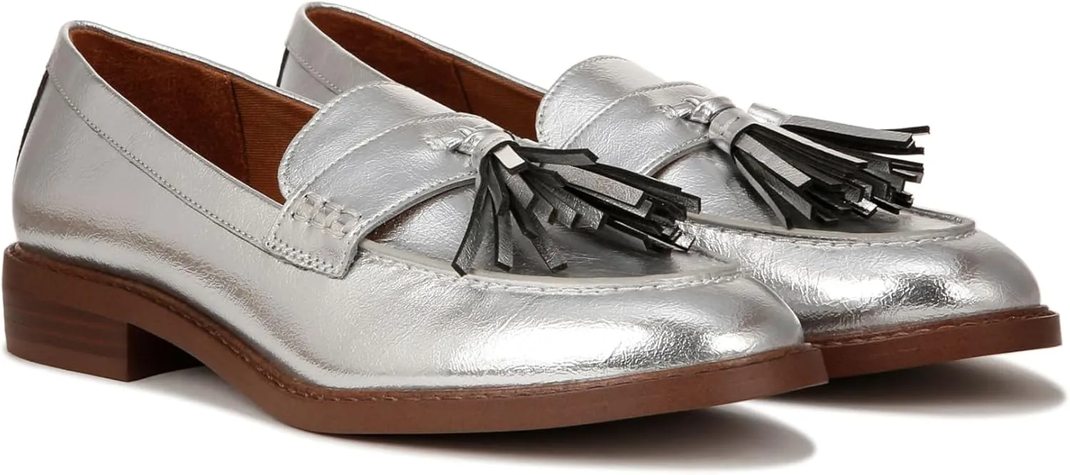 Franco Sarto womens Carolynn Low Slip on Tassel Loafers