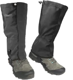 Frelaxy Leg Gaiters Ultra HIGH-Performance Hunting Gaiters, 100% Waterproof Hiking Gaiters with Upgraded Rubber Foot Strap, Adjustable Snow Boot Gaiters