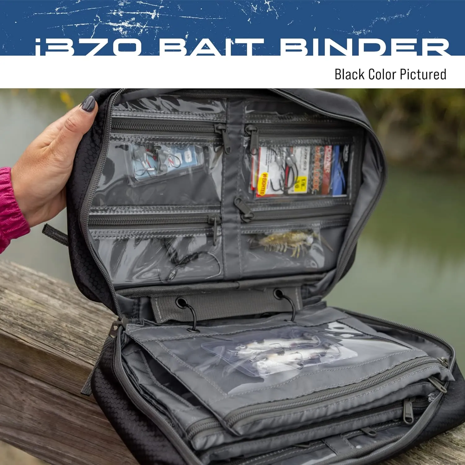 FROGG TOGGS Bait Binder, Fishing Tackle and Bait Storage, Salt Water Resistant Soft Sided Tackle Bag