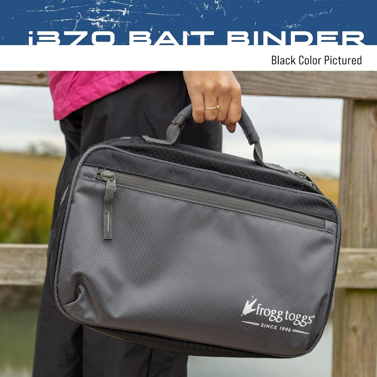 FROGG TOGGS Bait Binder, Fishing Tackle and Bait Storage, Salt Water Resistant Soft Sided Tackle Bag