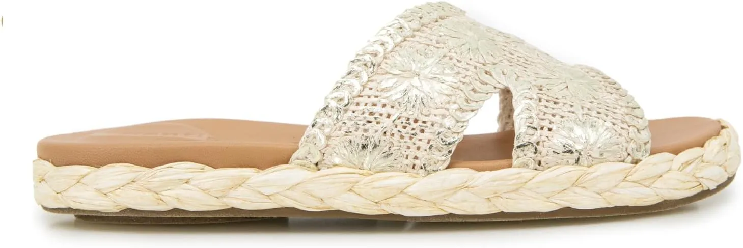Gentle Souls by Kenneth Cole Women's Tristan Woven Slide Sandal