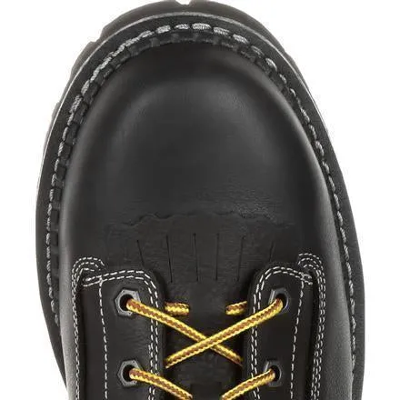 Georgia Men's Amp Lightweight Low-Heel Logger 9" Waterproof Work Boot - Black - GB00271
