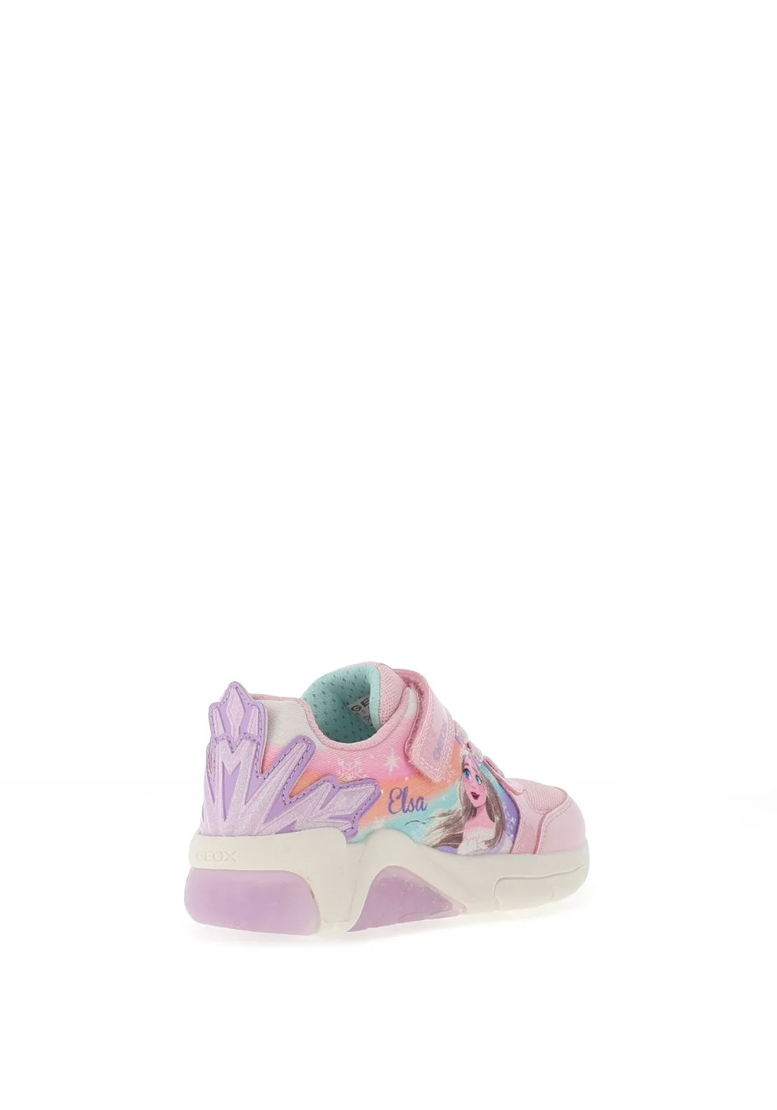 Geox Girls Fadinlight Light Up Trainer, Pink