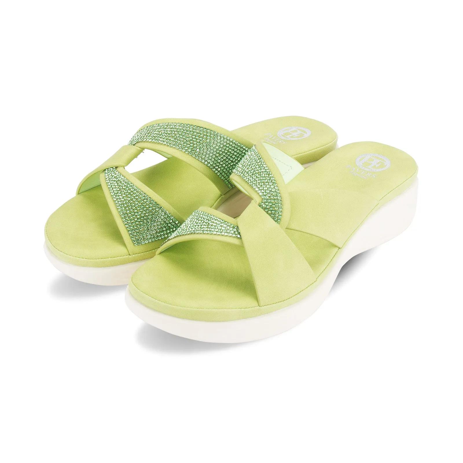 Ghita women's jewel embellished slider mule