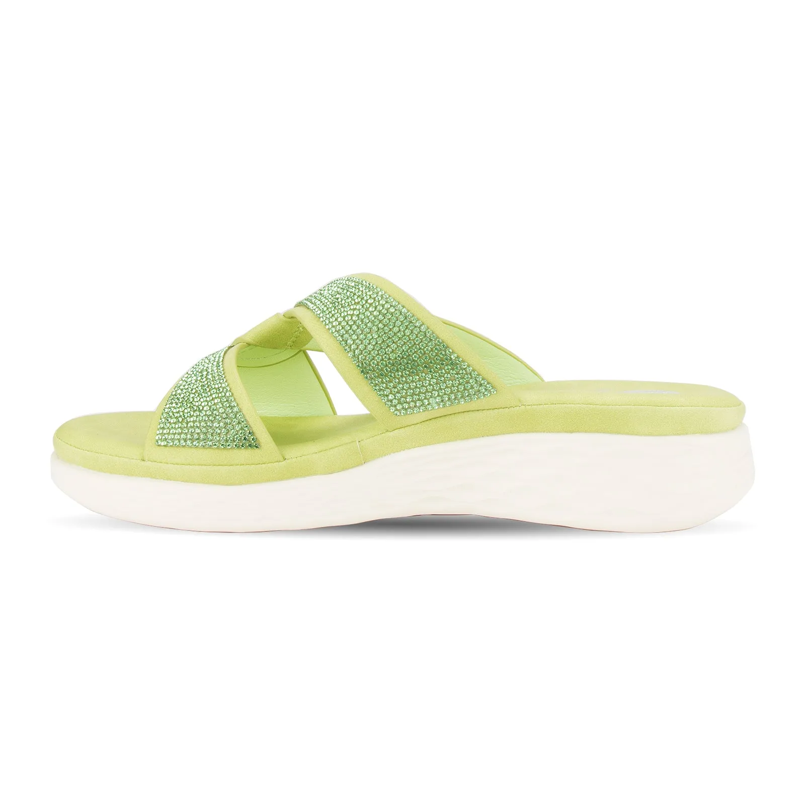 Ghita women's jewel embellished slider mule