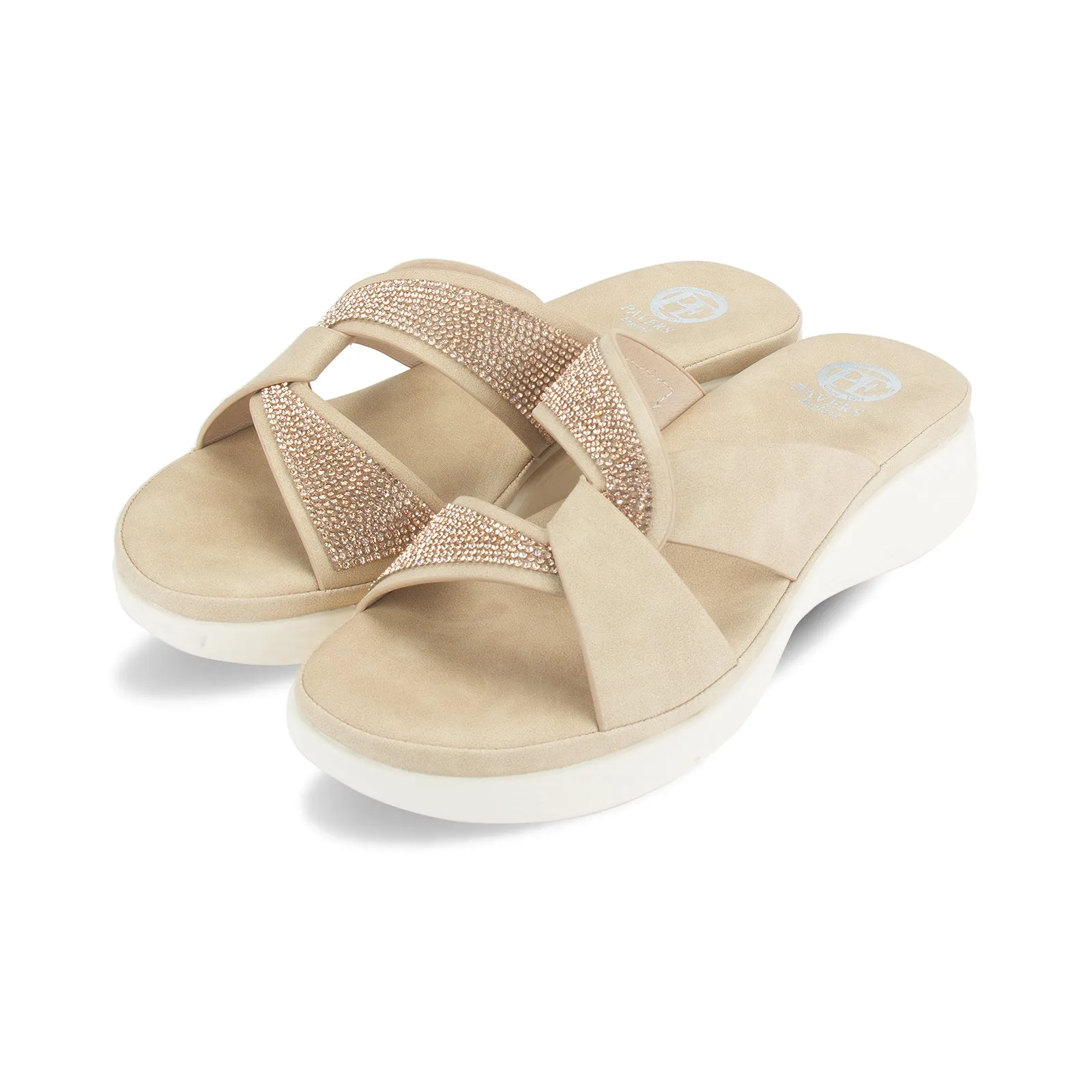 Ghita women's jewel embellished slider mule