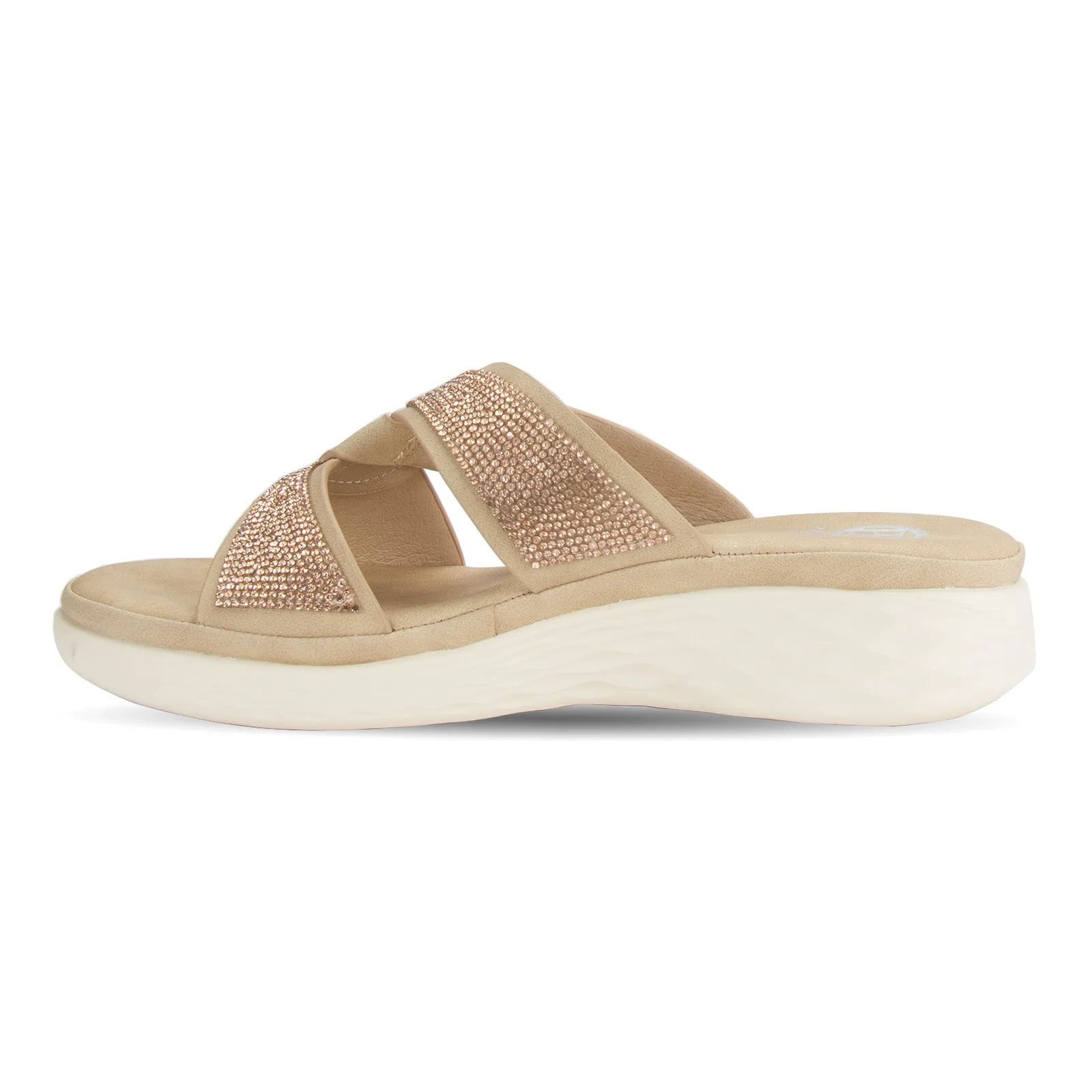 Ghita women's jewel embellished slider mule