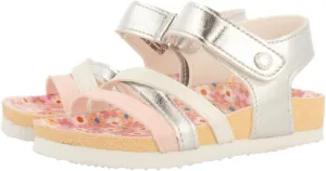 GIOSEPPO Girl's Slide Flip-Flop, Metallic Silver, 8.5 UK Child