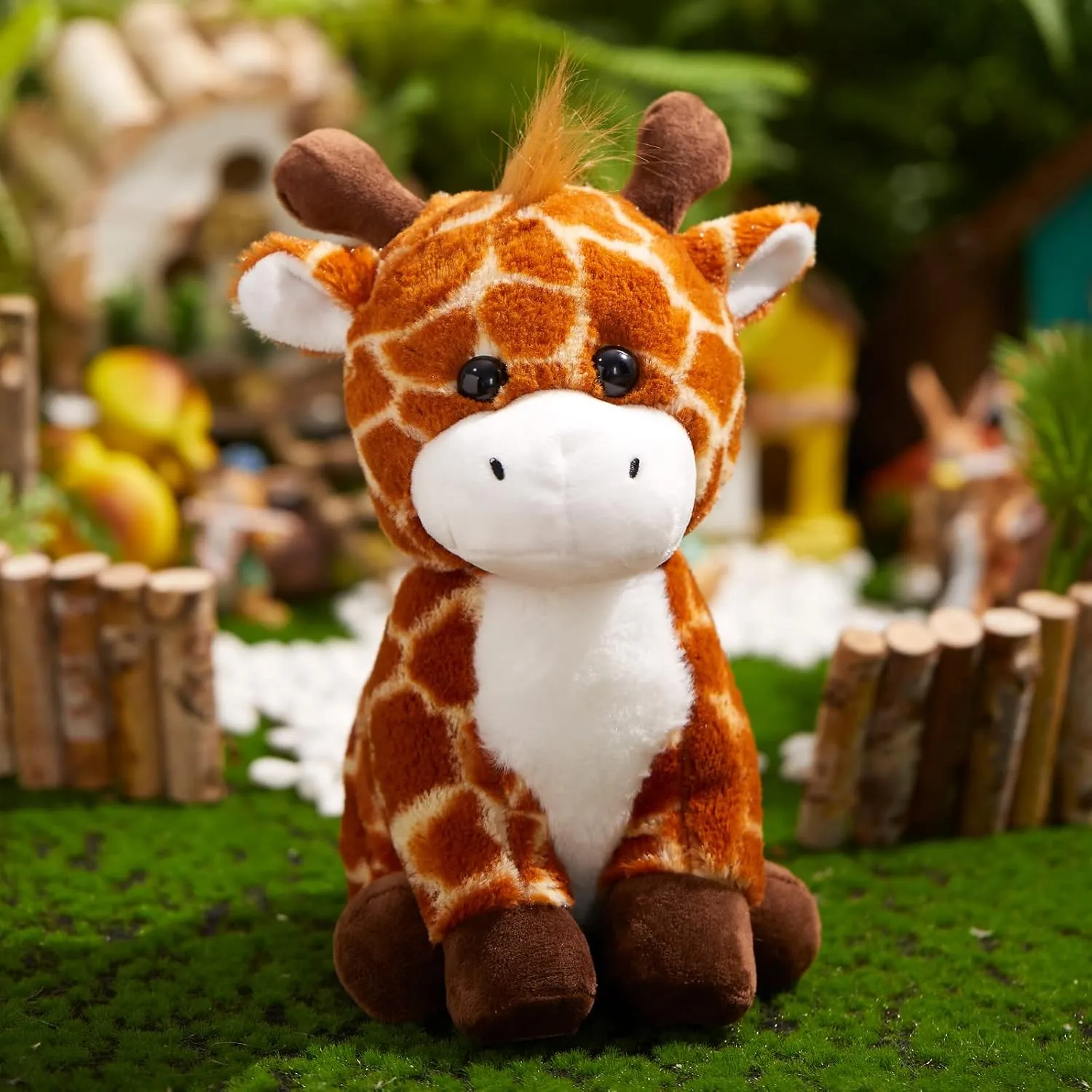 Glow Guards 12''Light up Giraffe Stuffed Animals,Soft Giraffe Plush Toy with LED Night Lights,Wildlife Stuffed Animal Glow in Dark,Birthday Christmas Hoilday Gift for Toddler Kids