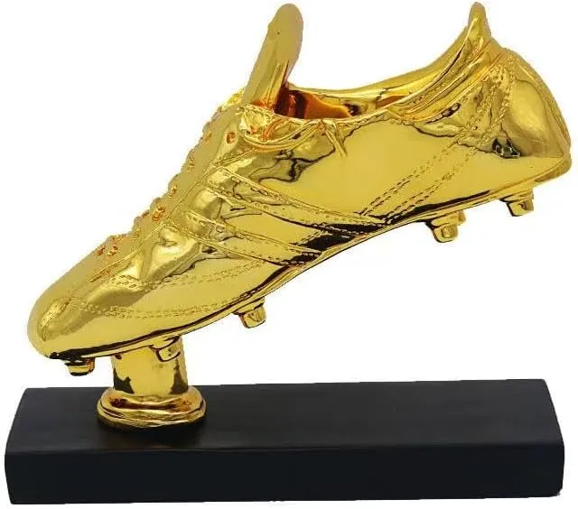 Golden Boot Trophy Football Boot Trophy Shoes Replica Best Gold Plated Soccer Award Cup Fans League Souvenirs