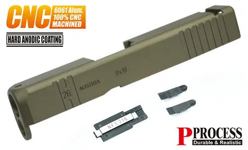 Guarder Aluminum CNC Slide for MARUI G26 Gen3 (Custom/FDE)
