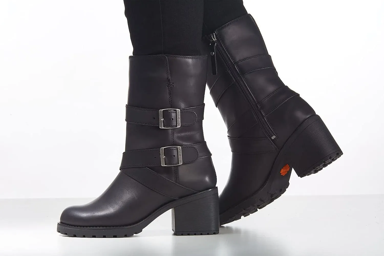 HARLEY-DAVIDSON FOOTWEAR Women's Lalanne Triple Strap Motorcycle Boot