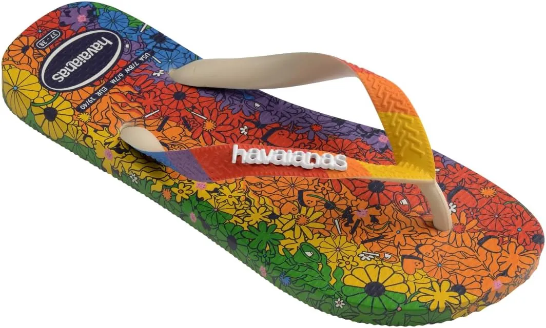 havaianas Men's Top Pride Premium Sandal Beige Flip-Flop