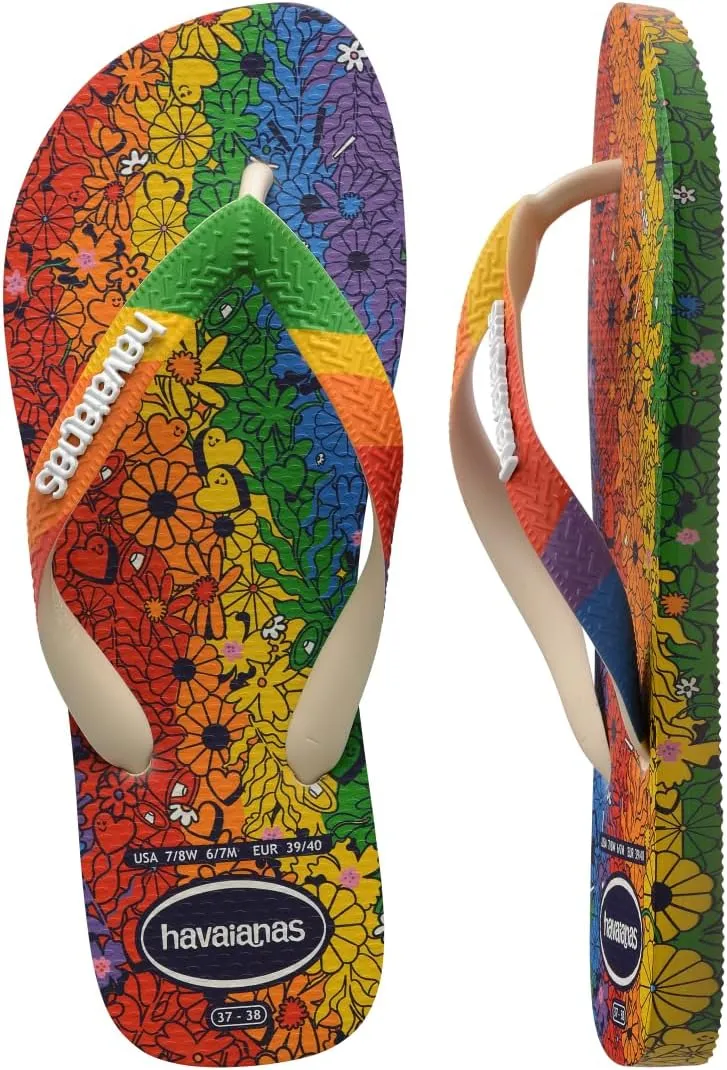 havaianas Men's Top Pride Premium Sandal Beige Flip-Flop