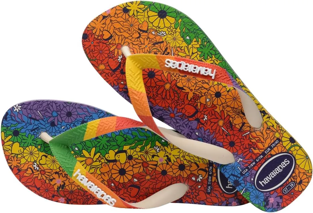 havaianas Men's Top Pride Premium Sandal Beige Flip-Flop
