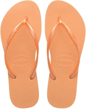 Havaianas Women's Slim Flip Flops Sandals, Peach, 9/10