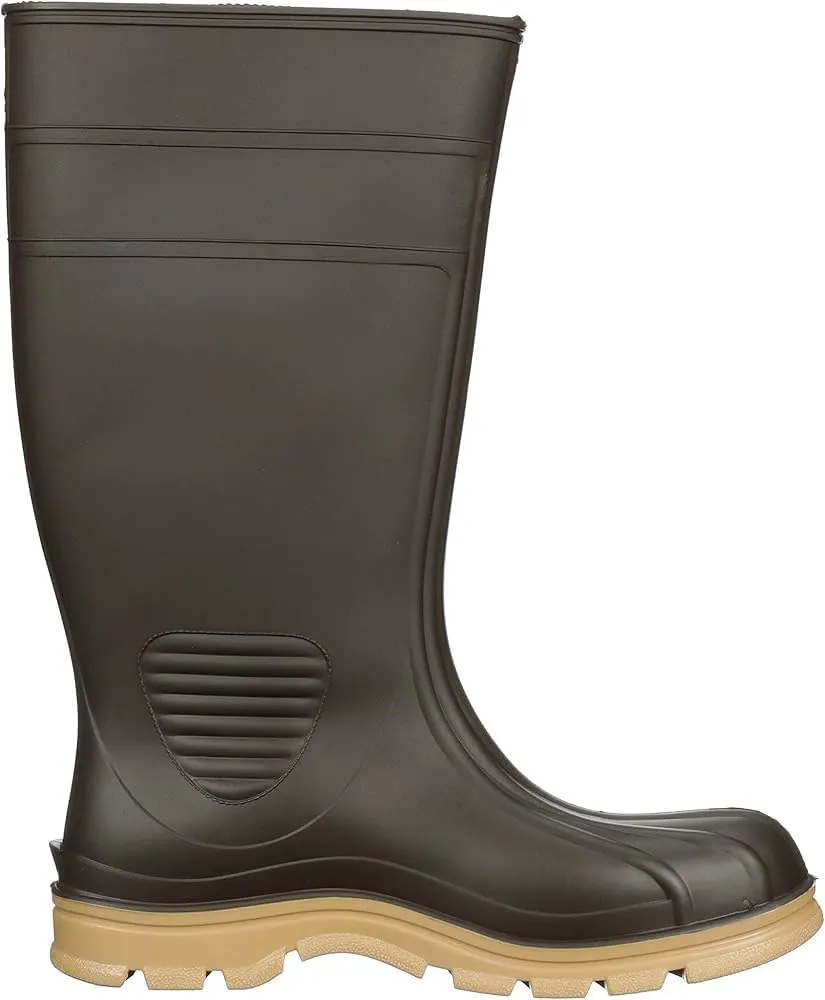 Heartland Barnyard 15” Agricultural Waterproof Work Boots for Men and Women - Lightweight PVC Boots with Comfort Footbed & Self-Cleaning Traction Outsole