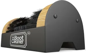 Heavy Duty Wooden Shoe Brush Cleaner Outdoor Floor Mount or Portable, Commercial Boot Scraper/Scrubber with Hardware