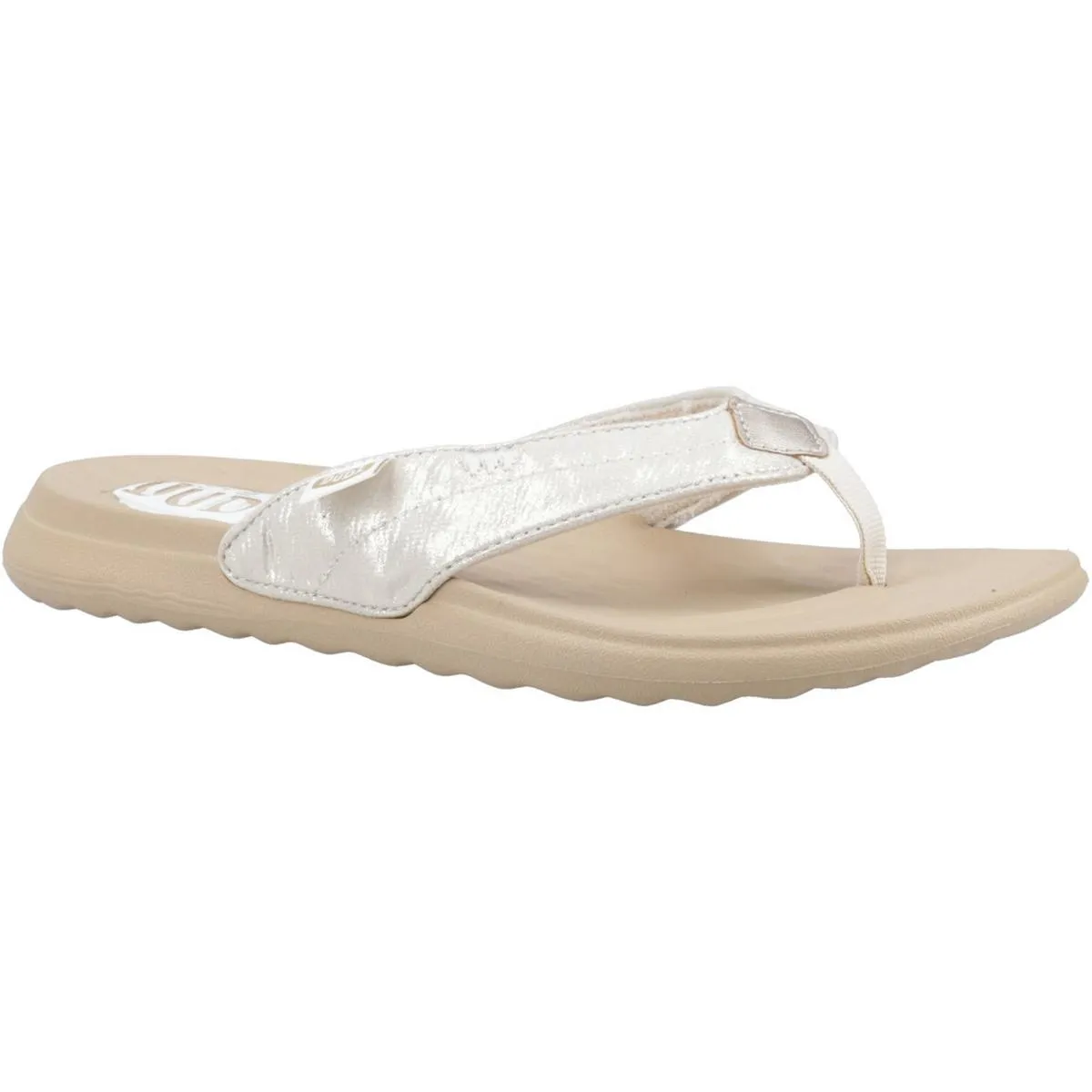 HEYDUDE Christi Flip Classic Sandal Gold