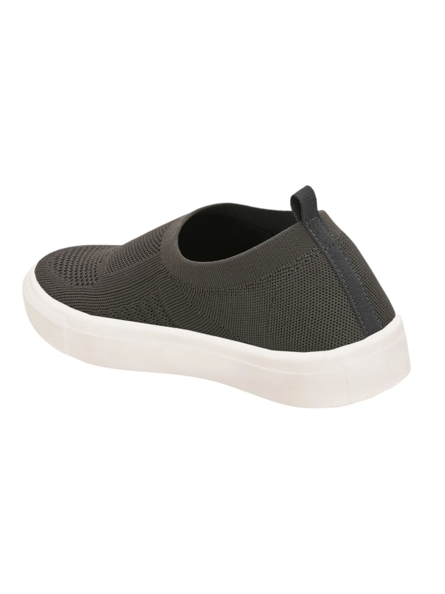 Hirolas® Men's Casual Knitted Slip-On Sneaker - Dark Grey -HRL2083DGY