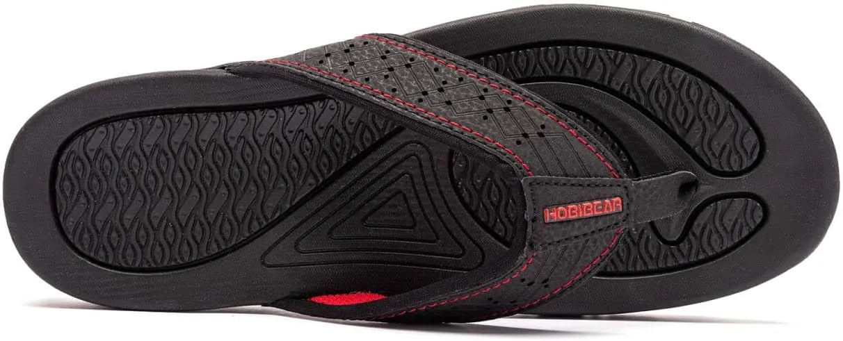 HOBIBEAR Mens Flip Flop Thong Sandals