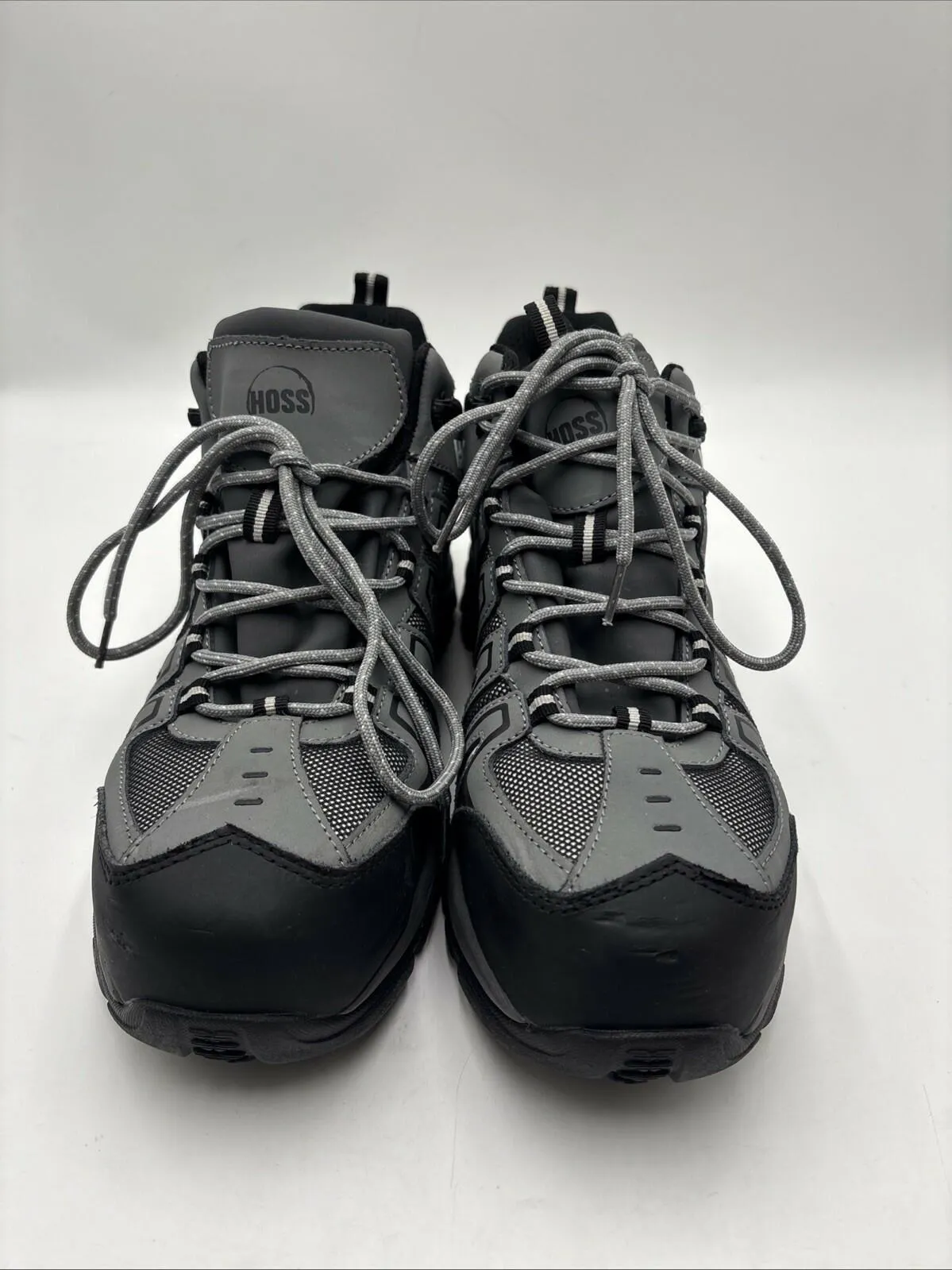 Hoss Men's Trail Comp Toe Waterproof Work Boot Grey Size 11