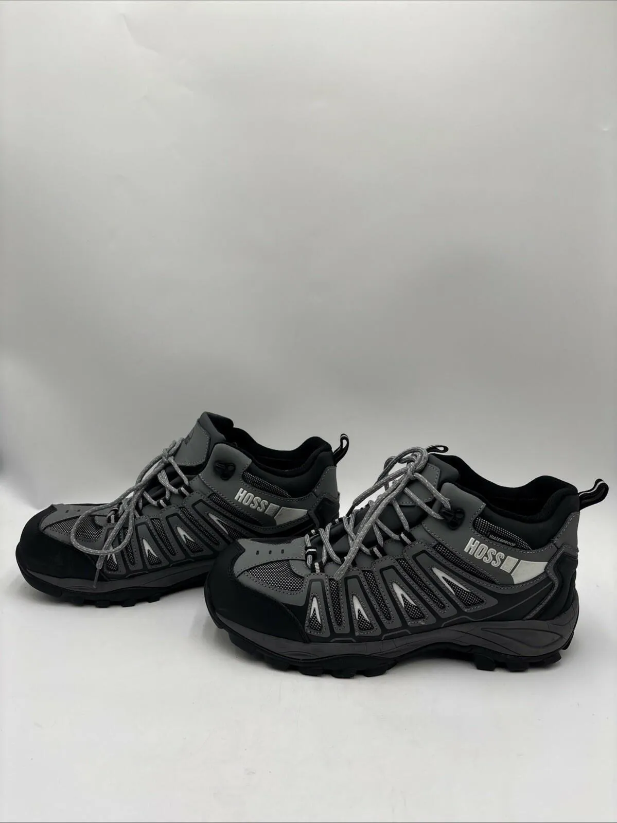 Hoss Men's Trail Comp Toe Waterproof Work Boot Grey Size 11