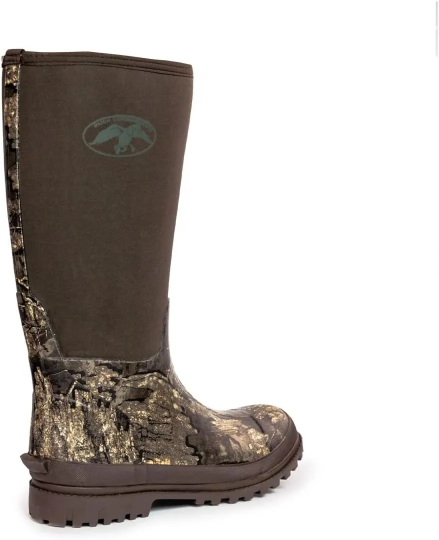 HOT SHOT Duck Commander Rubber Men’s Hunting Boot, Durable Neoprene Lightweight Waterproof High Traction Boots for Men