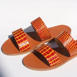 Hot Summer - Camel Sole - Two-Strap Sandals