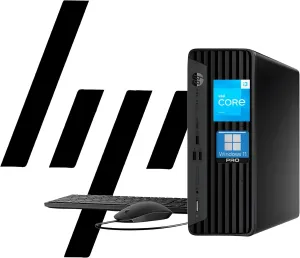 HP ProDesk 400 G9 SFF Business Desktop Computer, Latest 13th Gen Intel Core i3 CPU, 32GB RAM, 1TB PCle SSD, Dual 4K Display Support, USB-C, HDMl, RJ-45, Wi-Fi, Wired Keyboard & Mouse, Windows 11 Pro