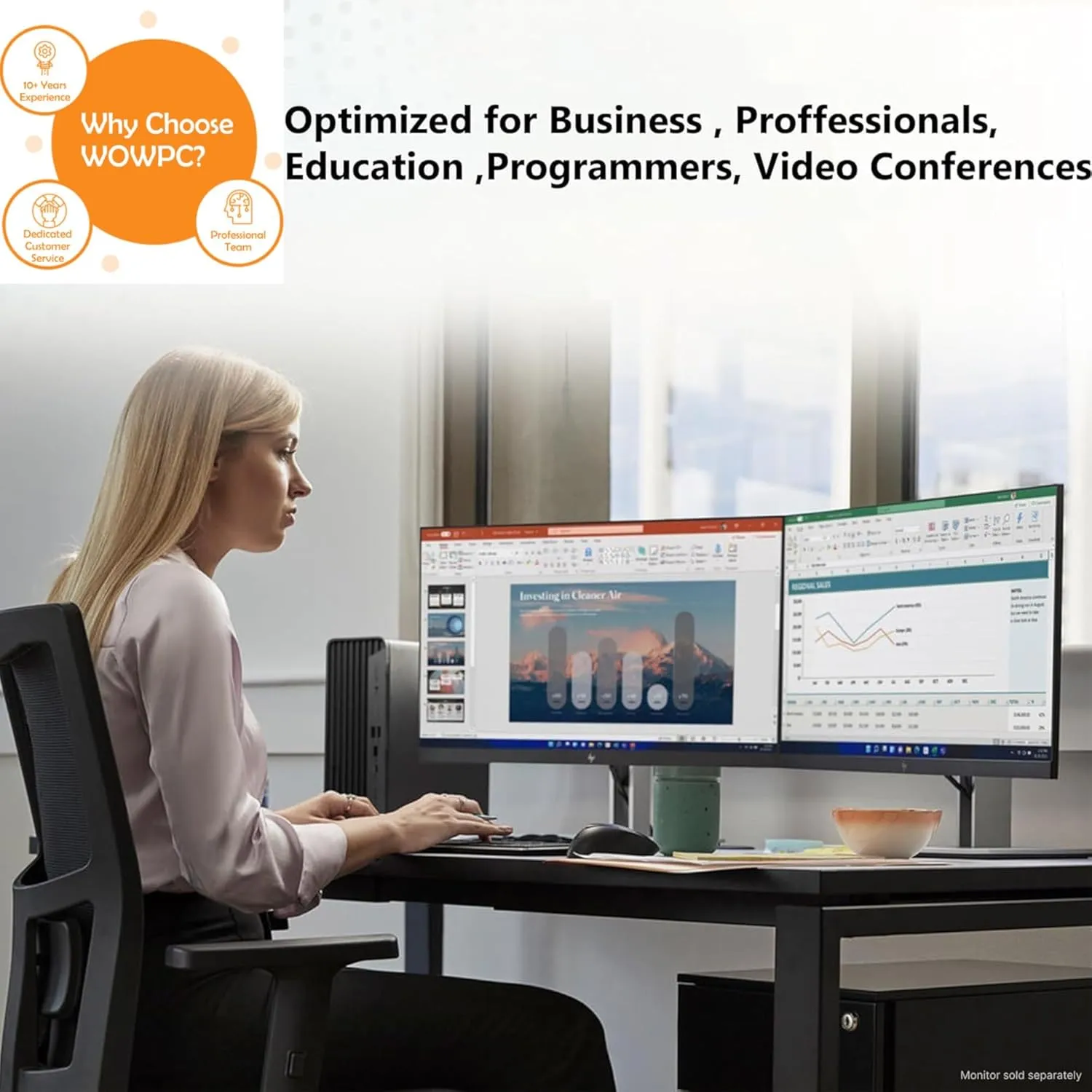 HP ProDesk 400 G9 SFF Business Desktop Computer, Latest 13th Gen Intel Core i3 CPU, 32GB RAM, 1TB PCle SSD, Dual 4K Display Support, USB-C, HDMl, RJ-45, Wi-Fi, Wired Keyboard & Mouse, Windows 11 Pro