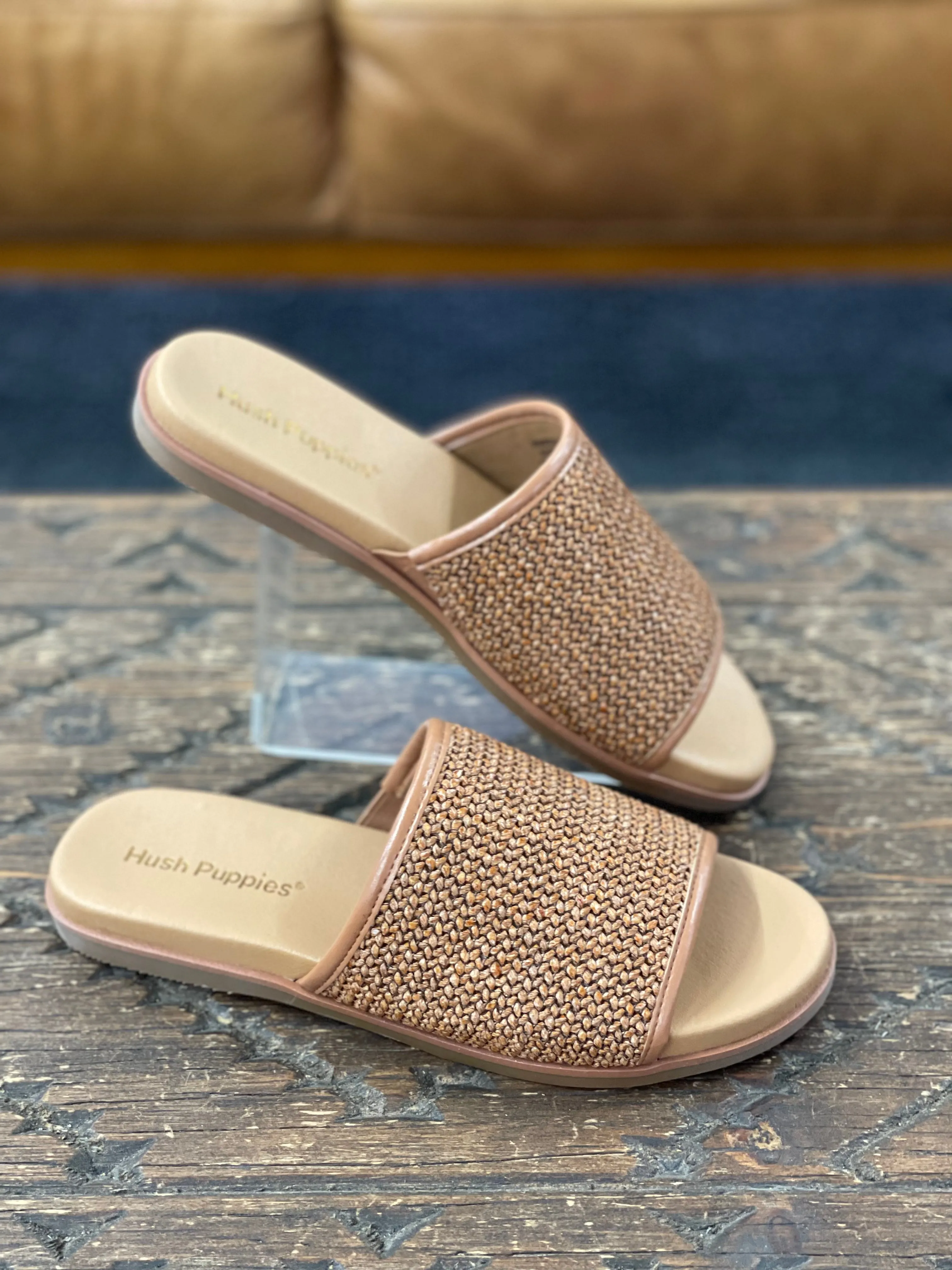 Hush Puppies Paradise Dark Tan Weave