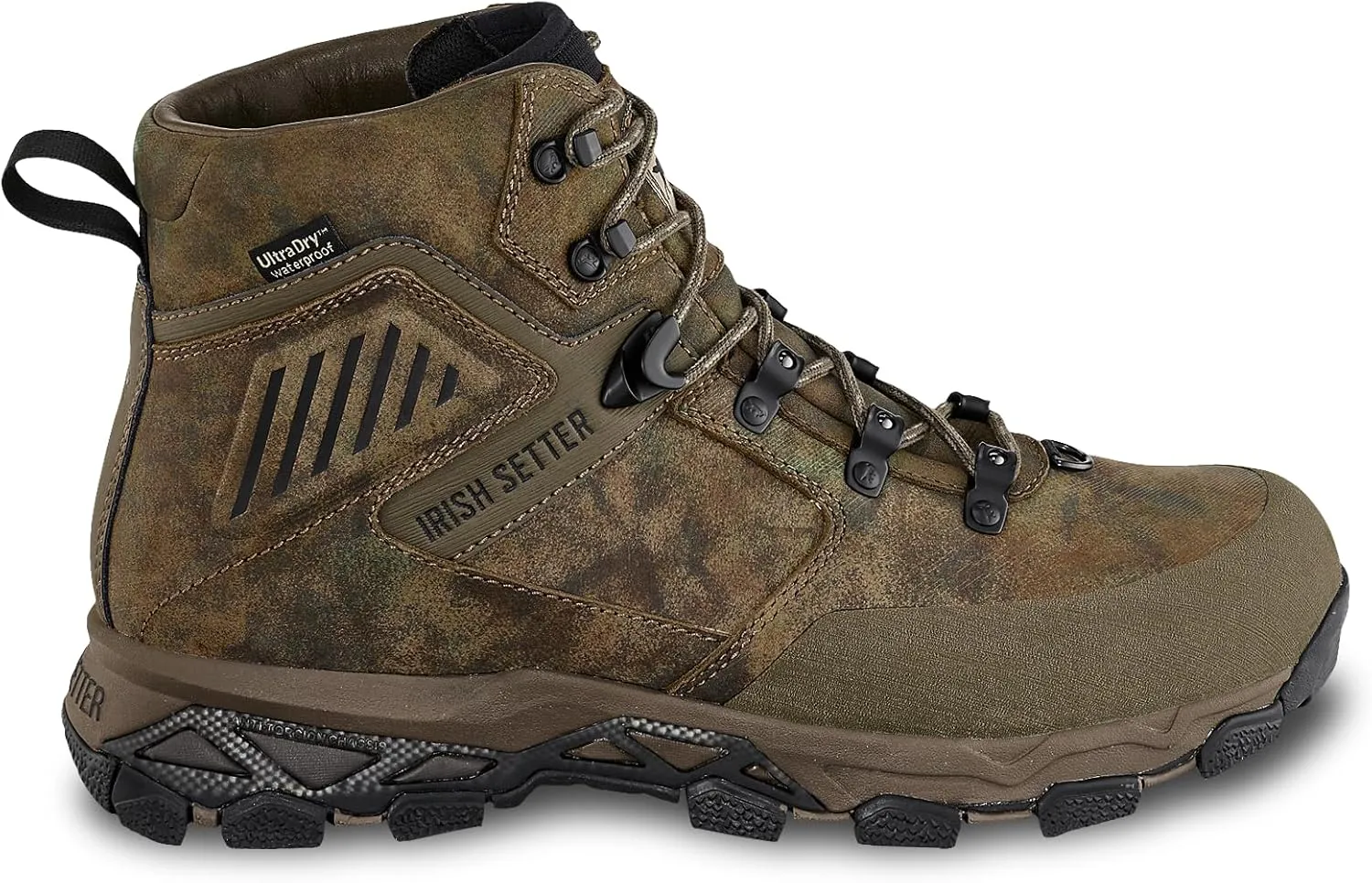 Irish Setter, Pinnacle, Men’s, 7", Waterproof, Hunting Boot, Earth Field Camo