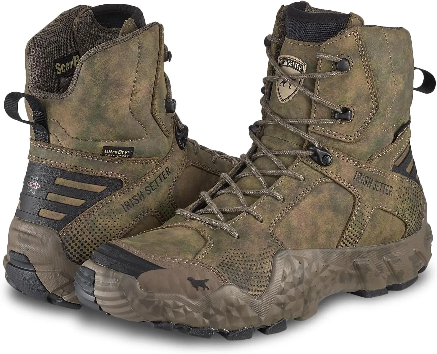 Irish Setter, VaprTrek, Men’s, 8", Waterproof, Hunting Boot, Earth Field Camo