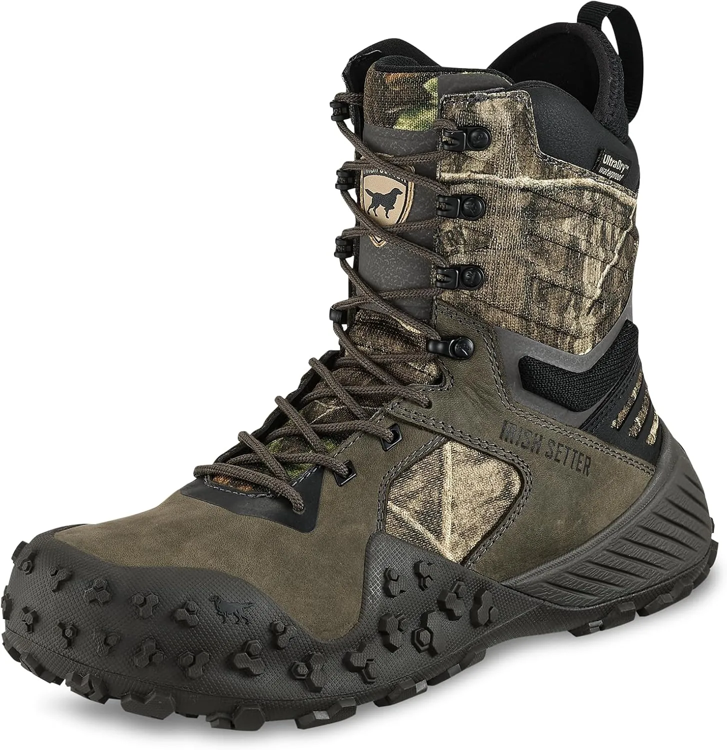 Irish Setter, VaprTrek, Men’s, 8", Waterproof, Hunting Boot, Mossy Oak Country Roots