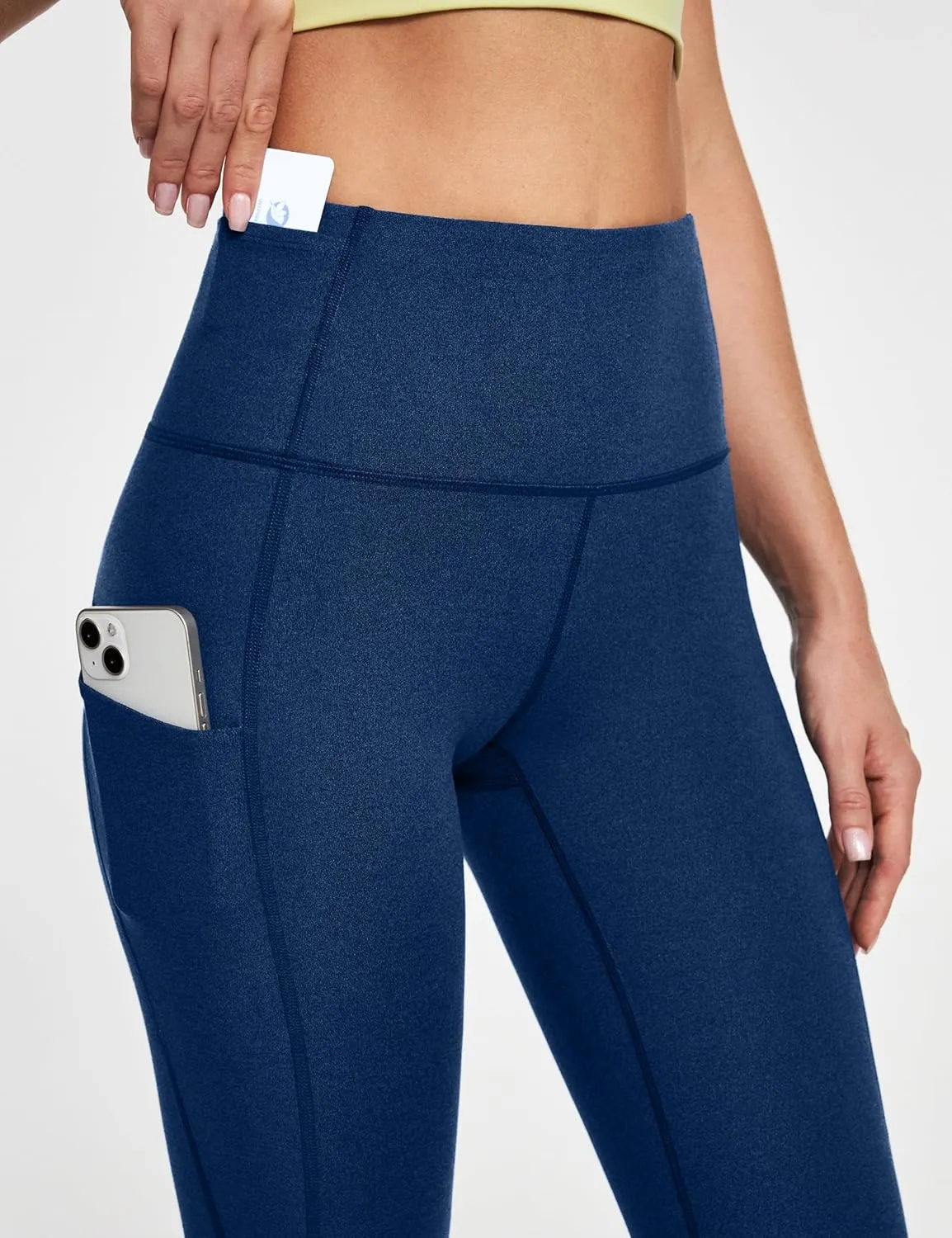 IUGA Leggings with Pockets for Women High Waisted Yoga Pants Women Tummy Control Workout Compression Running Leggings