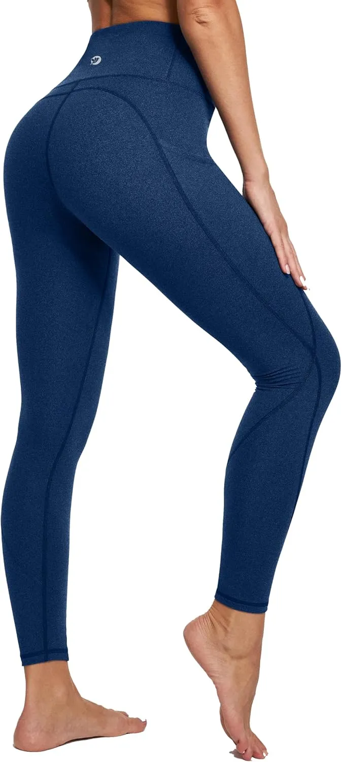 IUGA Leggings with Pockets for Women High Waisted Yoga Pants Women Tummy Control Workout Compression Running Leggings