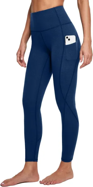 IUGA Leggings with Pockets for Women High Waisted Yoga Pants Women Tummy Control Workout Compression Running Leggings