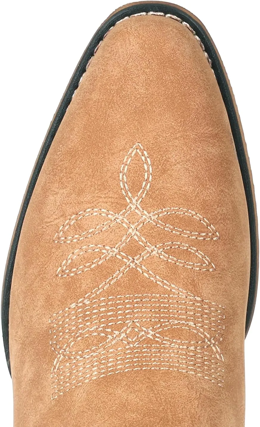 IUV Cowboy Boots For Women Western Boots Cowgirl Boots Pull On Pointy Toe Mid Calf Boots